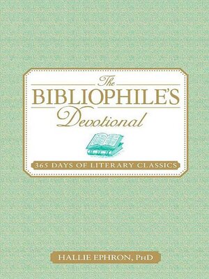 cover image of The Bibliophile's Devotional
